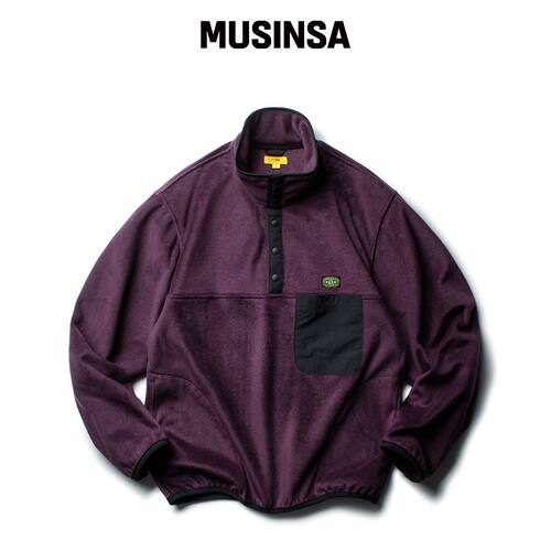 THE RESQ YOSEMITE 羊毛绒套头衫 [紫色调] MUSI韩国官网直邮进口