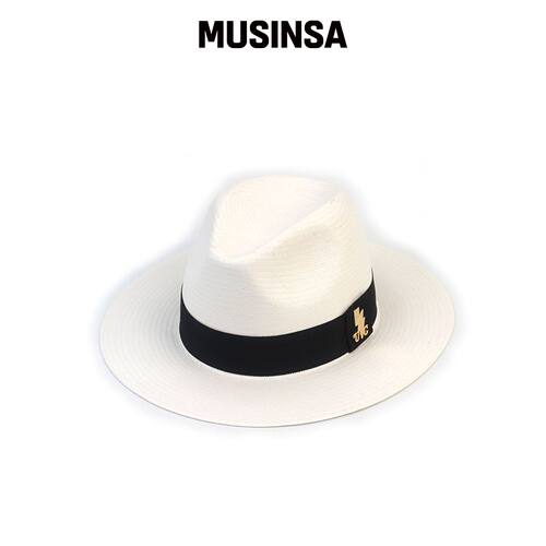 UNIVERSAL CHEMISTRY 夏季基础款白色草帽 MUSIN韩国官网直邮进口