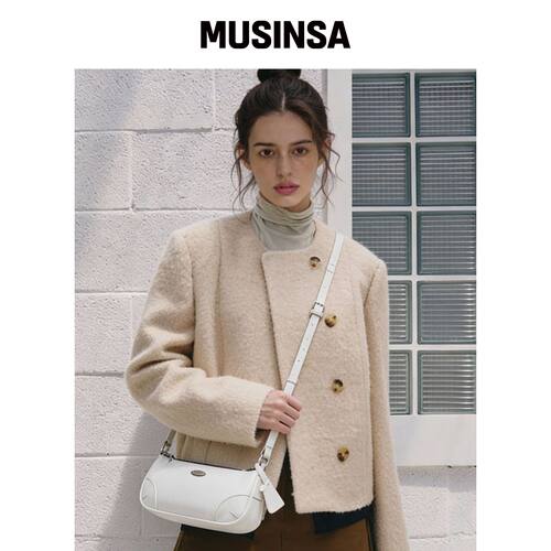MATINCOX Clea CrossBag - 奶油色 MUSINSA韩国官网直邮进口