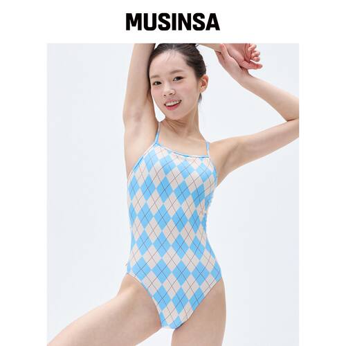 OOMPAA CREAM SODA 阿盖尔室内连体泳衣 MUSINSA韩国官网直邮进口