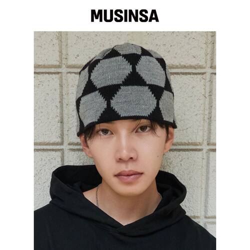 XERO 圆顶核心针织帽[黑色/麻灰色] MUSINSA韩国官网直邮进口