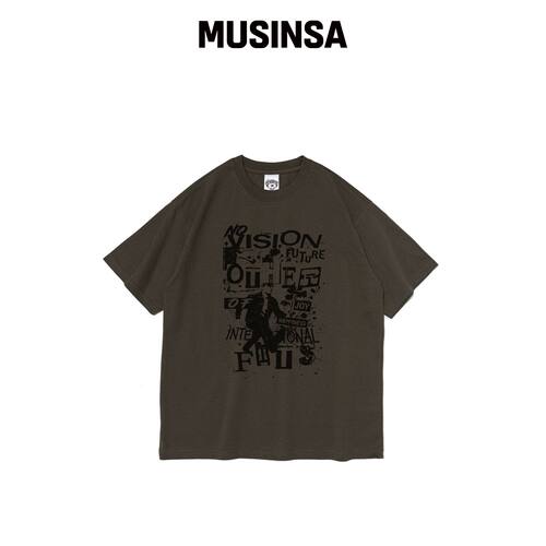 OTHERFITS NO-VISION 短袖T恤 (卡其色)韩国官网直邮进口MUSINSA