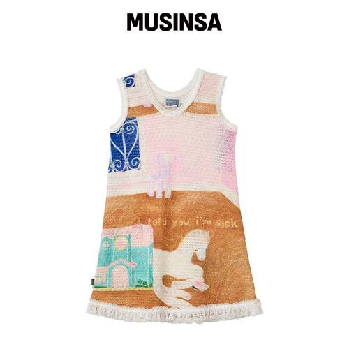 YOUTHBATH YB x MOTKA 蕾丝针织连衣裙 MUSINSA韩国官网直邮进口