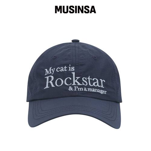 JOEGUSH Rockstar cat 尼龙帽（海军蓝） MUSINS韩国官网直邮进口