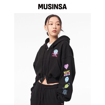 ARTISTWEAR [ATW] 迷幻风格短款连帽外套 MUSINS韩国官网直邮进口