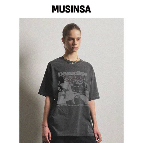 RETRIEVER CLUB PARADISE TEE [PIGMENT BLACK]韩国官网直邮进口