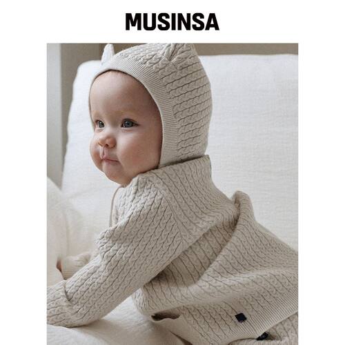 THE LOHA [BABY] BRUANT 3件套 燕麦色 MUSINSA韩国官网直邮进口
