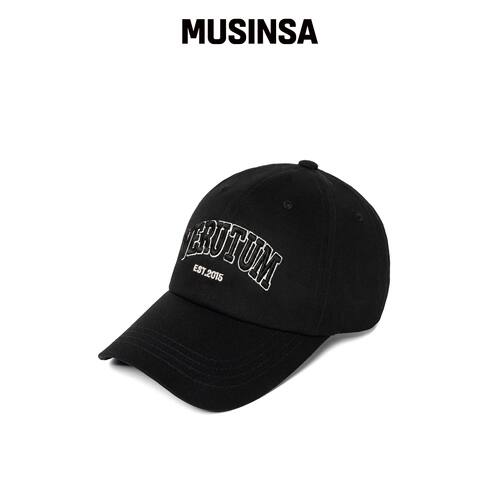 VERUTUM ARCH VOLUME LOGO 遮阳帽 黑色 MUSINSA韩国官网直邮进口