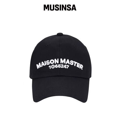 MAISON MASTER 曲线logo棒球帽韩国官网直邮进口MUSINSA