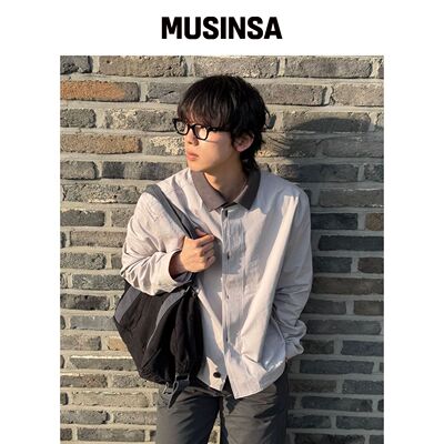 MISEKISEOUL MEN 双色外套夹克 灰色 MUSINSA韩国官网直邮进口