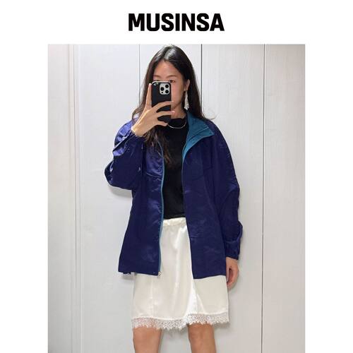 FRITUR Cocoon Windbreaker 海军蓝_F261JP03 MU韩国官网直邮进口