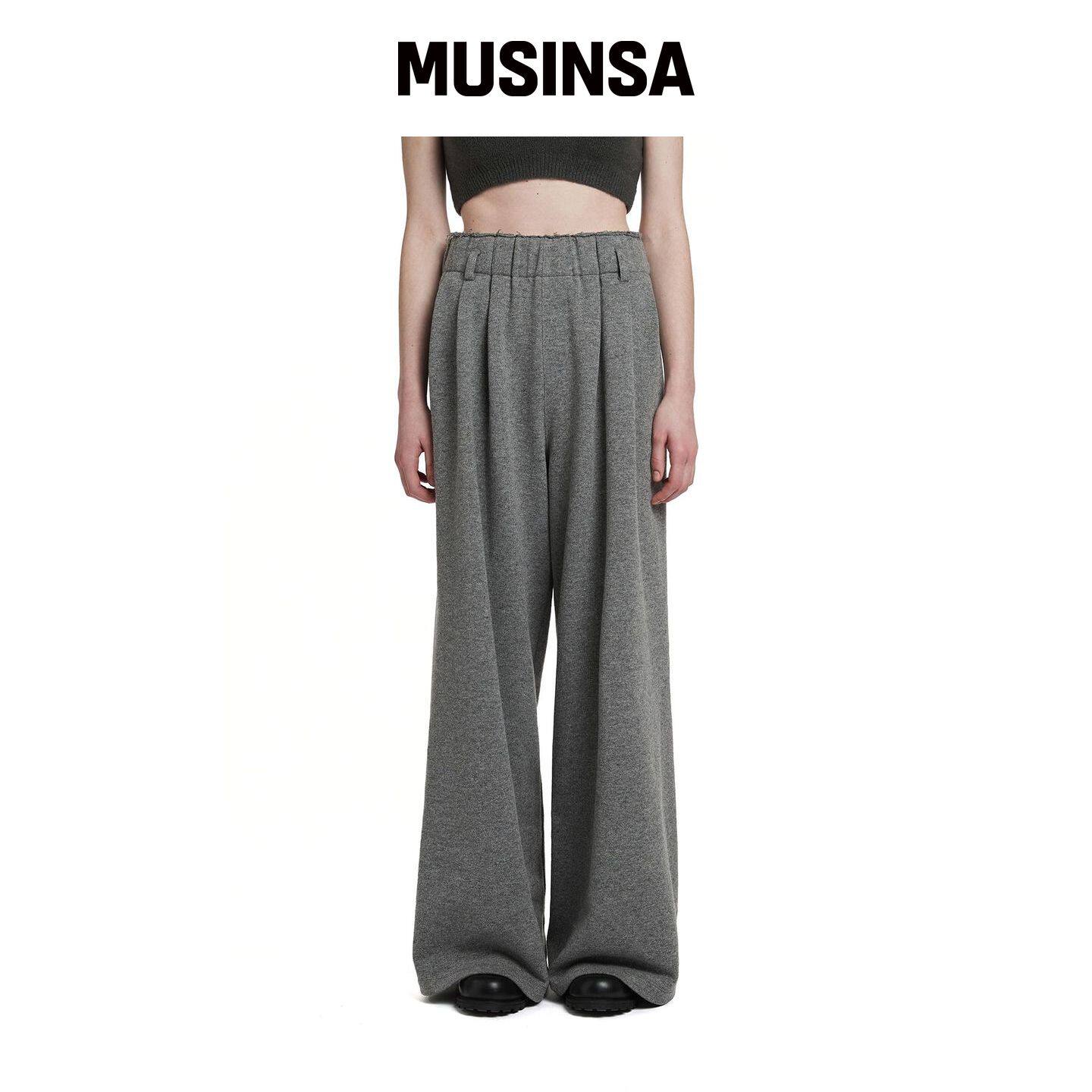 TRUNK PROJECT 破洞休闲裤_灰色 MUSINSA韩国官网直邮进口