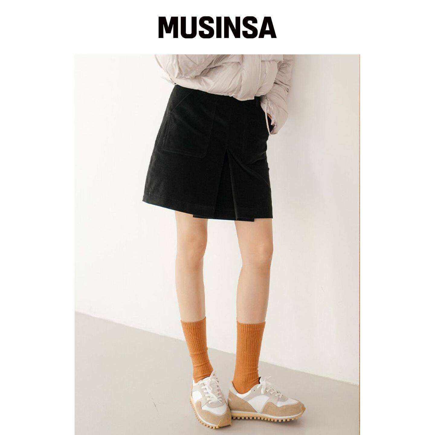 NITINA 灯芯绒裙子 BK MUSINSA韩国直邮官方正品