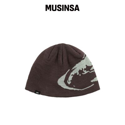 LMC OVAL GLOBE 针织帽棕色 MUSINSA韩国官网直邮进口