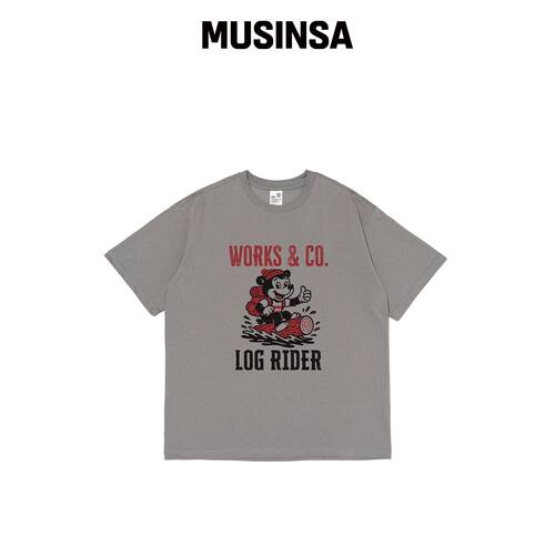 WORKS ＆ CO. EXTREME 短袖T恤 (泥膜色)韩国官网直邮进口MUSINSA