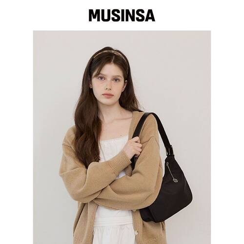MAC MOC MOMO 尼龙搭扣肩包_4色 MUSINSA韩国官网直邮进口