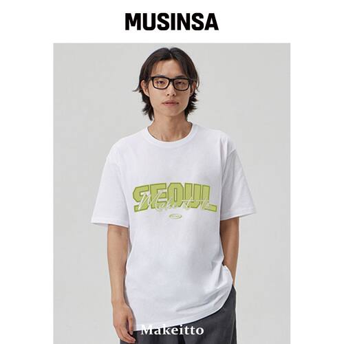 MAKEITTO [SEOUL] CREW NECK TEE_WHITE韩国官网直邮进口MUSINSA
