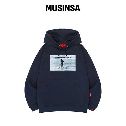 LLAMO MEMO便签连帽卫衣男女通用大码 M~4XL MUS韩国官网直邮进口