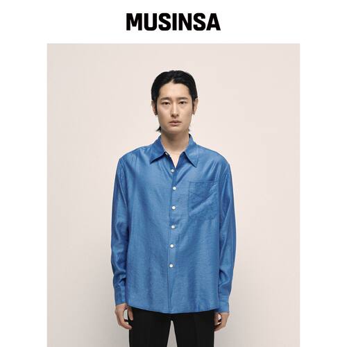 MURRA Even Tide 衬衫 _ 蓝色韩国官网直邮进口MUSINSA