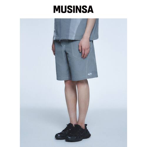 HYUNFIT SIGNATURE CARGO SHORTS-[GRAY]韩国官网直邮进口MUSINSA