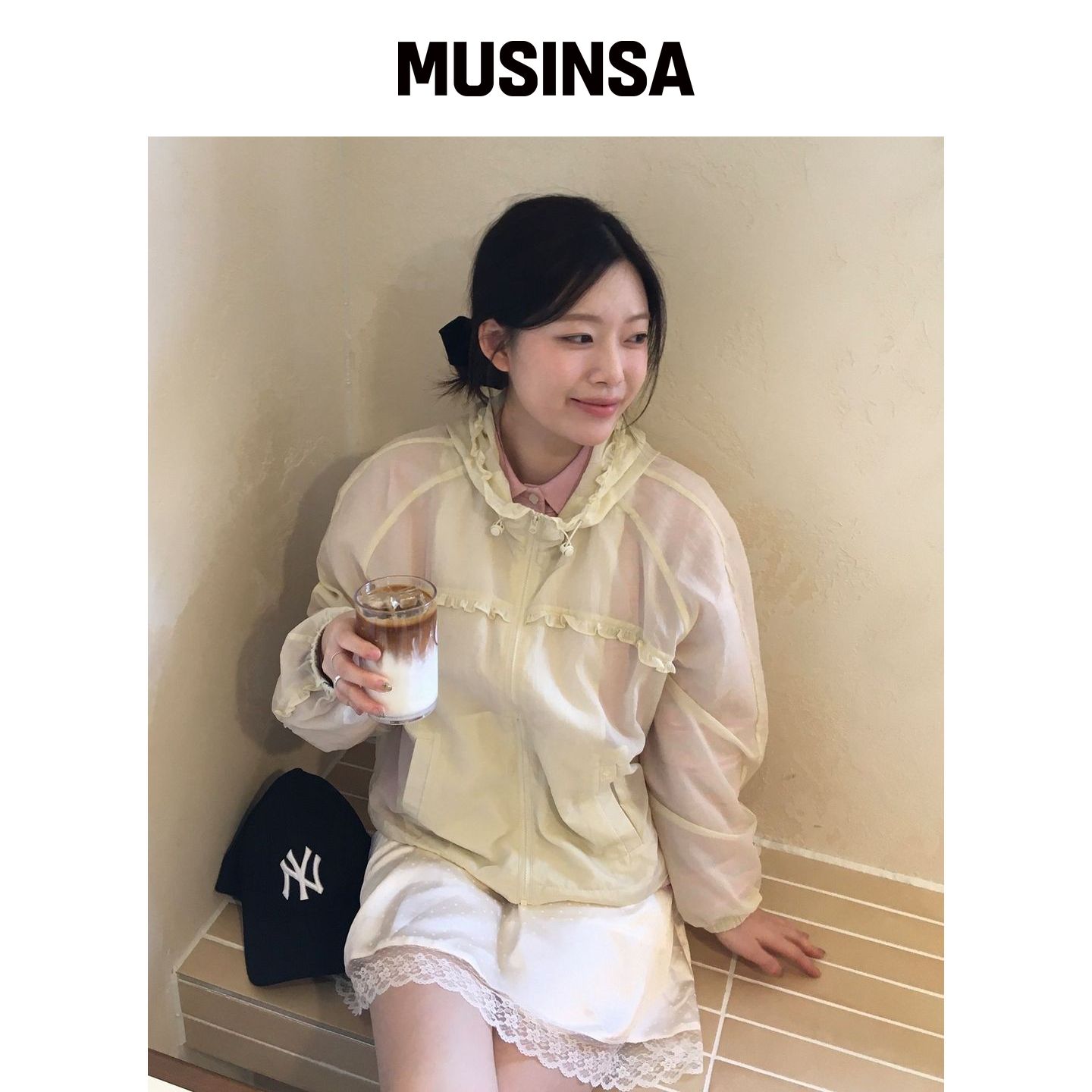 TTUDEMENT 透明荷叶边风衣_BUTTER MUSINSA韩国官网直邮进口