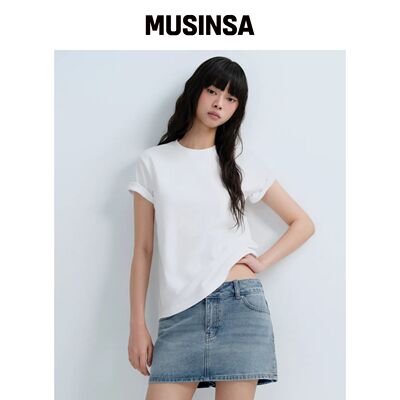 测试请不要拍 MUSINSA STANDARD 女款基础款圆领韩国官网直邮进口