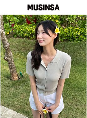PLAC WOMEN 修身针织半包开衫 2colors MUSINSA韩国官网直邮进口