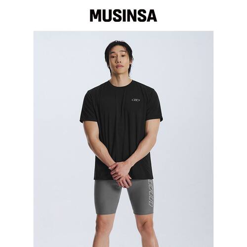 BORN TO WIN SYMBOL B 快干T恤 [BLACK]韩国官网直邮进口MUSINSA