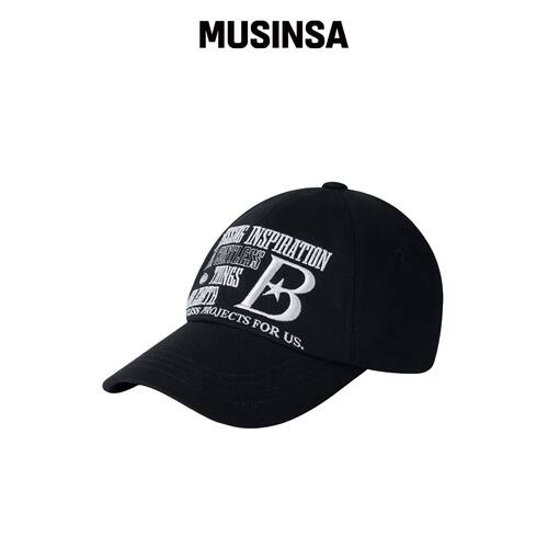 BAUF B LOGO 棒球帽 [全黑色] MUSINSA韩国直邮官方正品