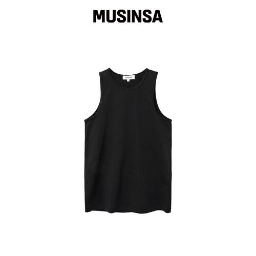 MISEKISEOUL MEN 基础款黑色无袖上衣韩国官网直邮进口MUSINSA