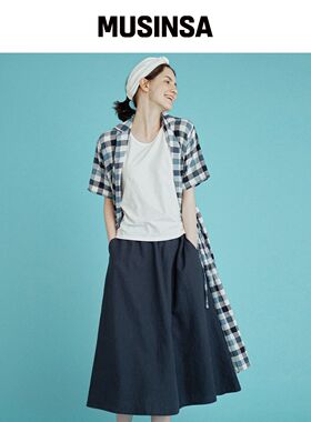CHIQUITA 褶皱裙子（亚麻）婴儿色 232403SNV韩国官网直邮进口