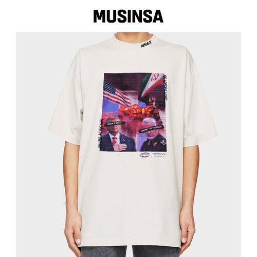 RESPECT Never Again War Tee 白色 MUSINSA韩国官网直邮进口