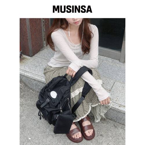 LOTSYOU 怀旧大背包 黑色 MUSINSA韩国官网直邮进口