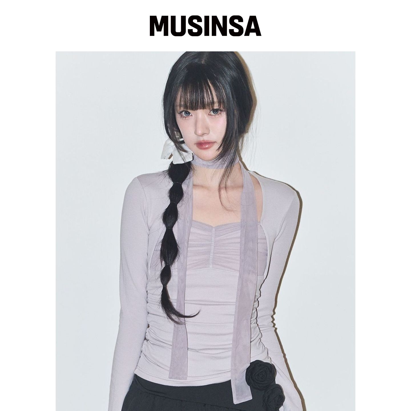 ILLIGO 皱褶短外套 粉色 灰色 MUSINSA韩国直邮官方正品图片
