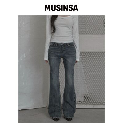 KHAKIPOINT Cutline Bootcut Jeans（蓝色）韩国官网直邮进口
