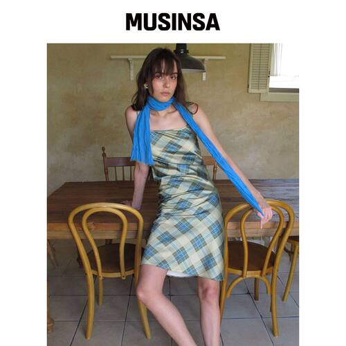 CENTAUR.KR BABY ARGYLE DRESS_橄榄绿 MUSINSA韩国官网直邮进口