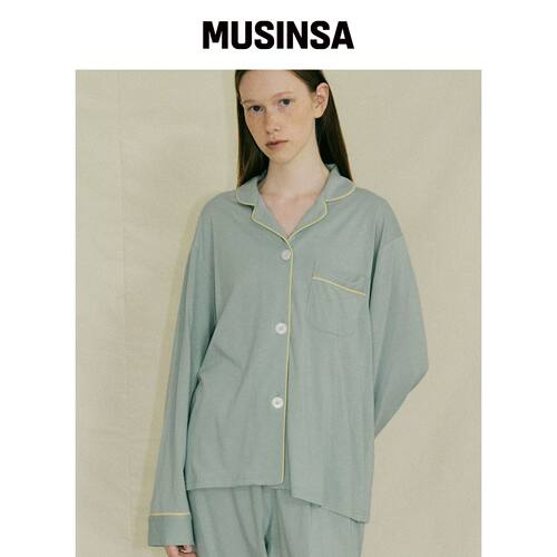 JO'S LOUNGE 基础款薄荷灰睡衣套装 MUSINSA韩国直邮官方正品