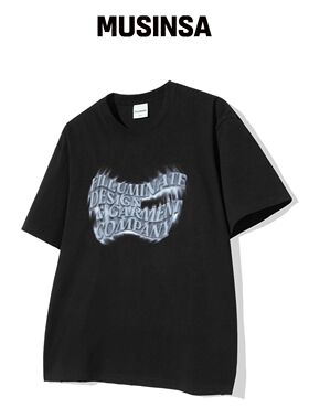 FILLUMINATE DTP FLM 圆领T恤 - 黑色韩国官网直邮进口