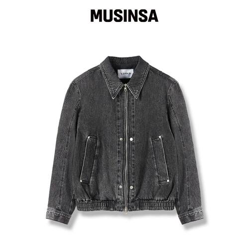 IDWS 刺绣猎人牛仔夹克 黑色 MUSINSA韩国官网直邮进口