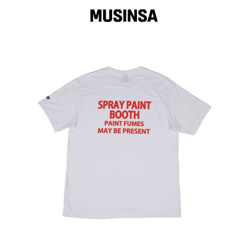 STAFFONLY PAINT BOOTH TEE (WHITE)韩国官网直邮进口MUSINSA