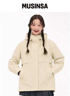 CHASECULT 女性连帽沙滩外套-米色韩国官网直邮进口