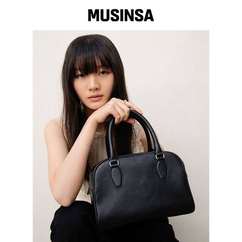 ANDROS Libet Bowling Bag（黑色）韩国官网直邮进口MUSINSA