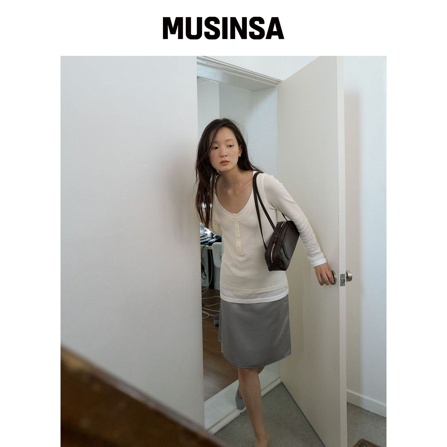 FLOR WILLO FLUTE MINI 包 深棕色 MUSINSA韩国官网直邮进口
