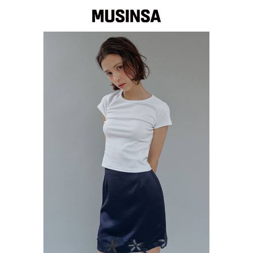 HETHERMENT DKNY PURE 半包T恤 (WHITE)韩国官网直邮进口MUSINSA