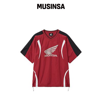 PHYPS MOTORCYCLE 拼色短袖红色 MUSINSA韩国直邮官方正品