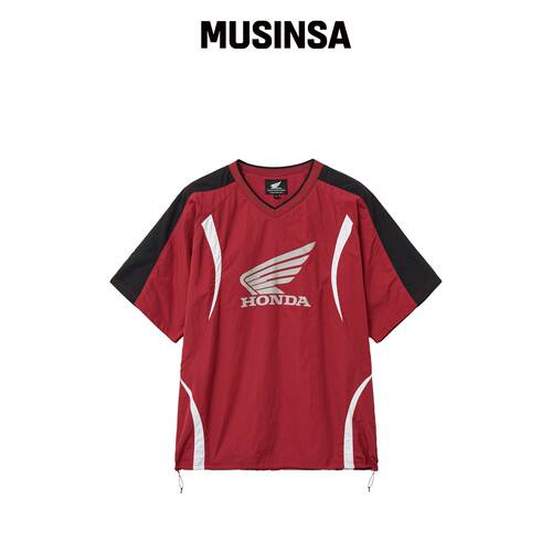 PHYPS MOTORCYCLE 拼色短袖红色 MUSINSA韩国直邮官方正品