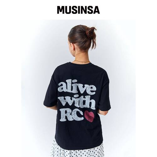 RETRIEVER CLUB ALIVE TEE [黑色]韩国官网直邮进口MUSINSA