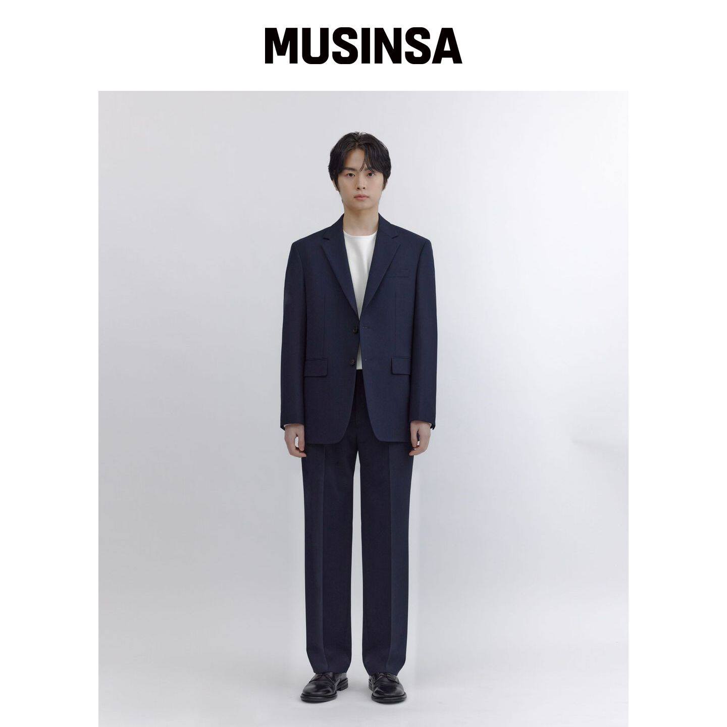 NONBLANK W11 半背带裤外套_深海军蓝 MUSINSA韩国官网直邮进口