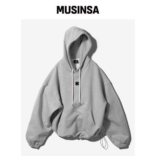 FANSHOW SYMBOL STRING 连帽卫衣 - 混色韩国官网直邮进口MUSINSA
