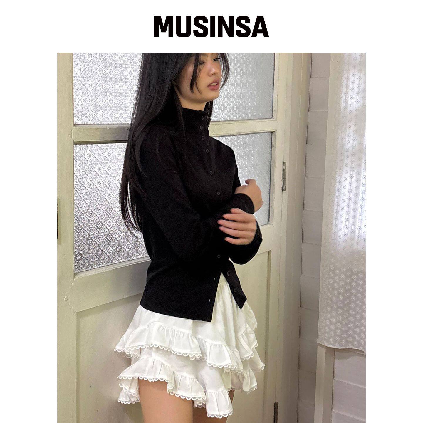 YAHNSISI BLOSSOM LUPL 裙子短裤 - 白色 MUSINS韩国官网直邮进口